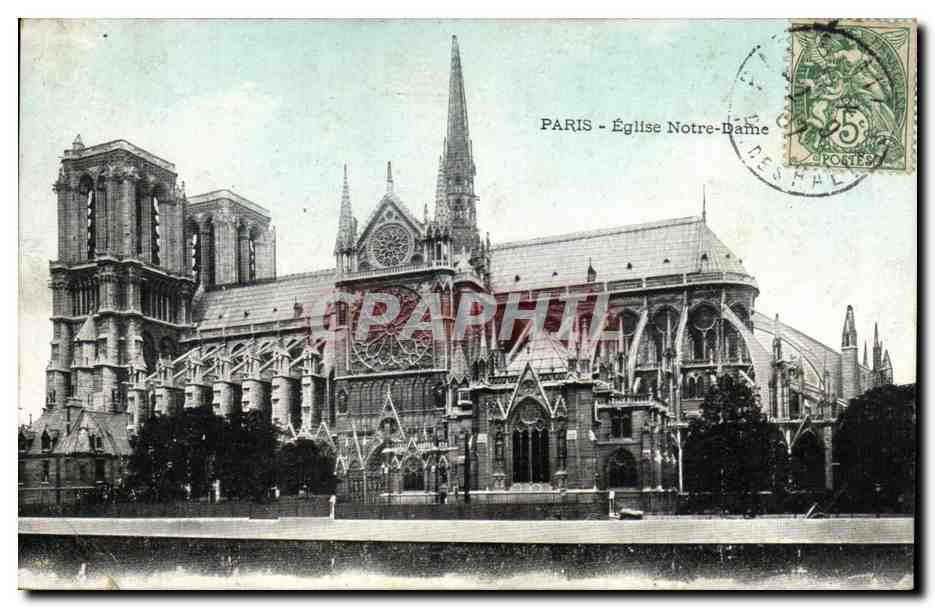 Paris CPA Eglise Notre Dame