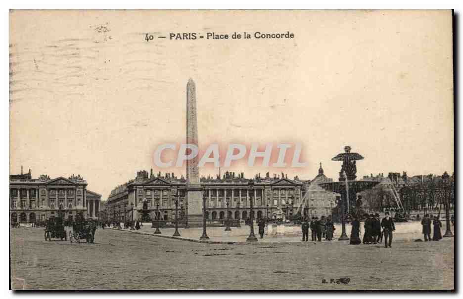 Paris CPA Place de la Concorde