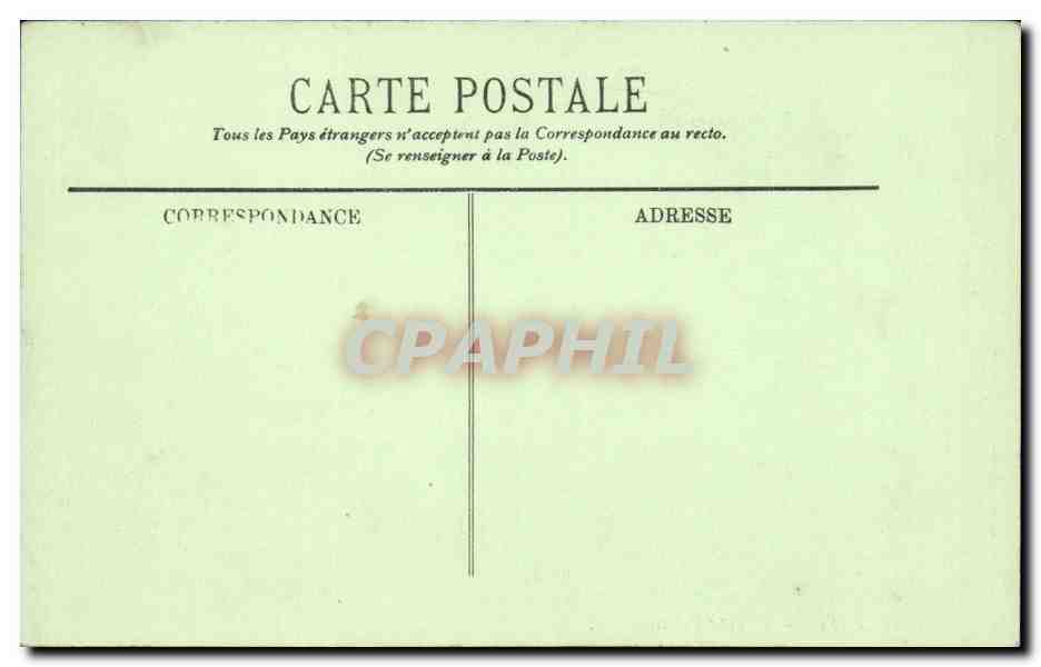 Paris CPA Le petit palais — Verso