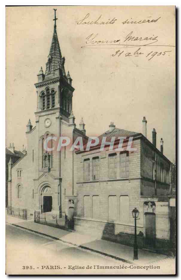 Paris CPA Eglise de l'immaculee conception 