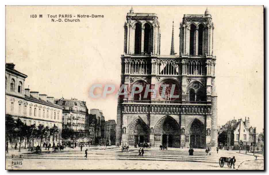 Paris CPA Eglise Notre Dame