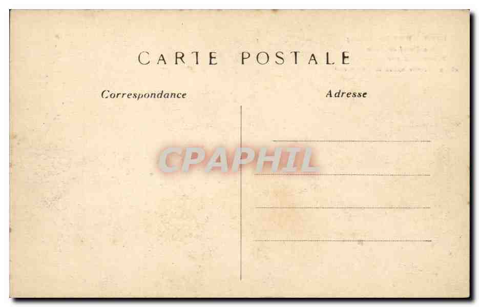 Paris CPA Hotel de ville — Rückseite
