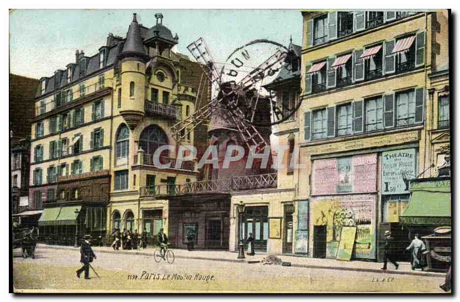 Paris CPA Le moulin rouge ( redmill Pigalle )