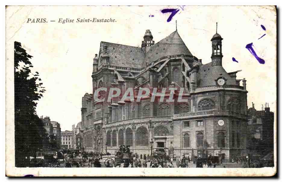 Paris CPA Eglise Saint Eustache