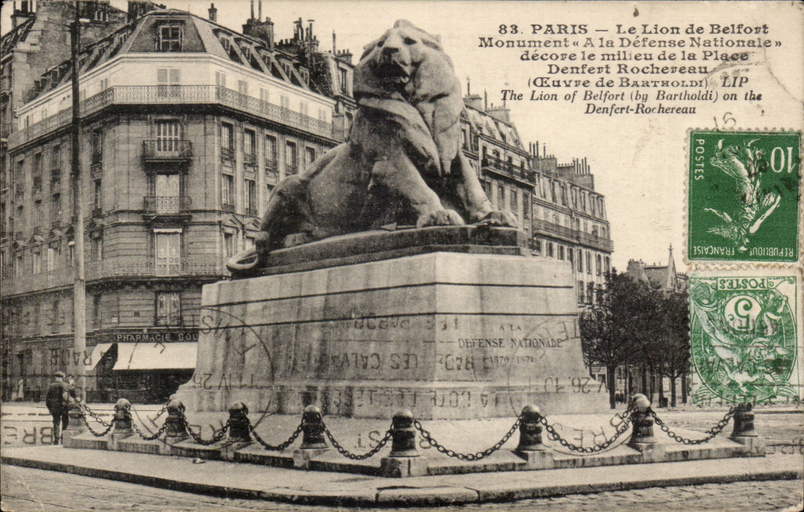 Paris CPA Le Lion de Belfort