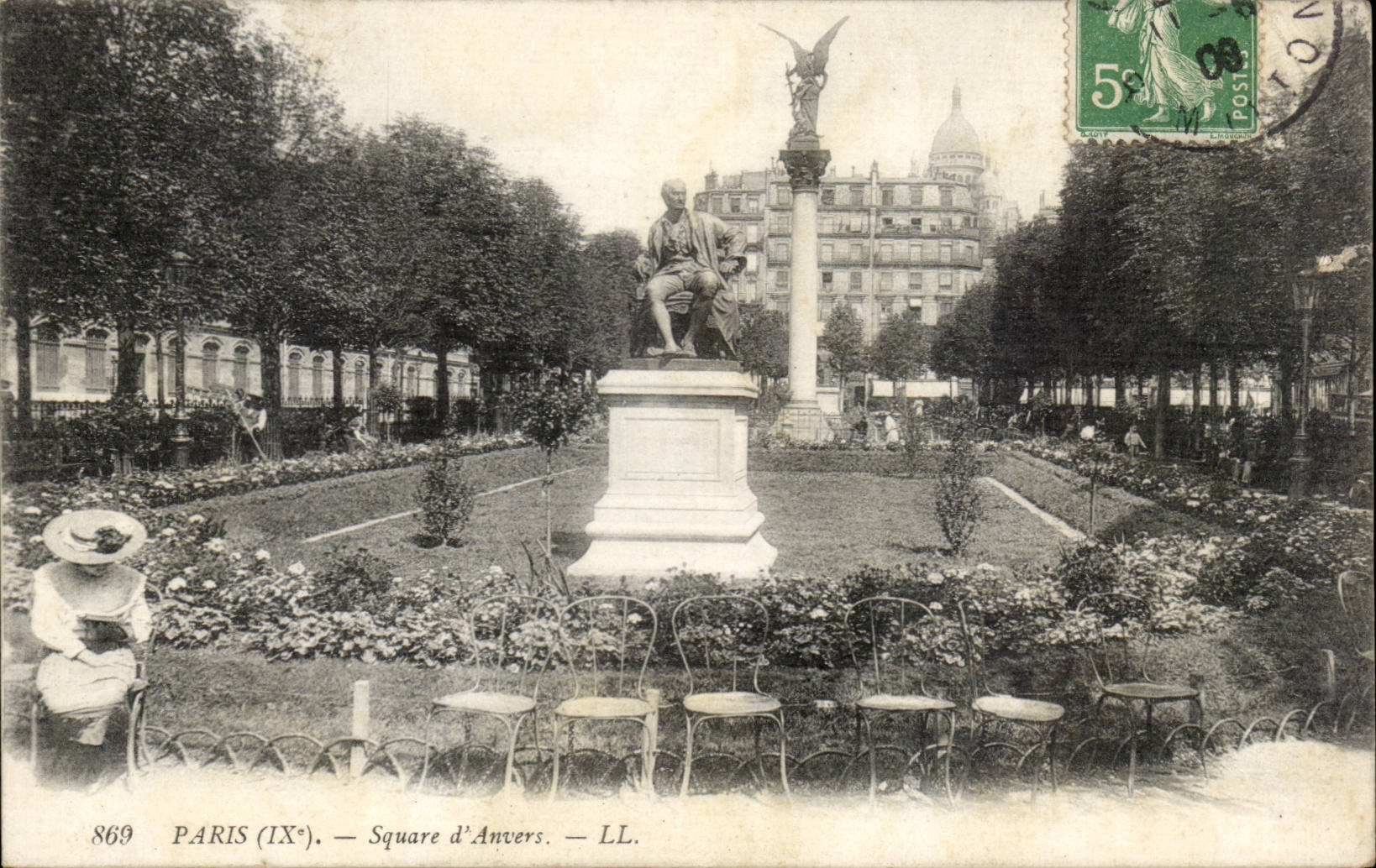 Paris CPA Square d'Anvers