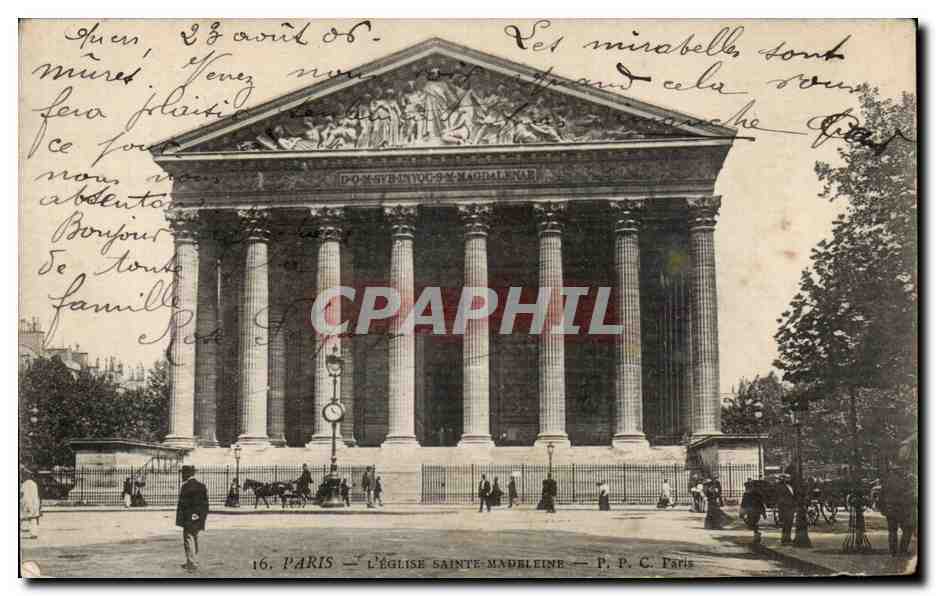 Paris CPA Eglise Sainte Madeleine