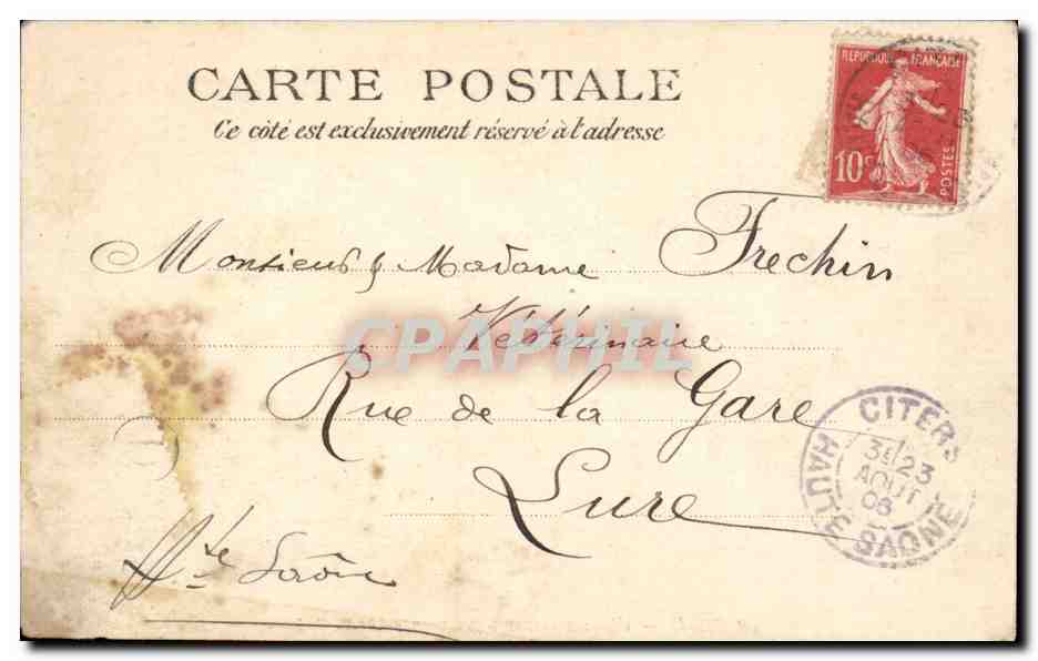 Paris CPA Eglise Sainte Madeleine — Rückseite