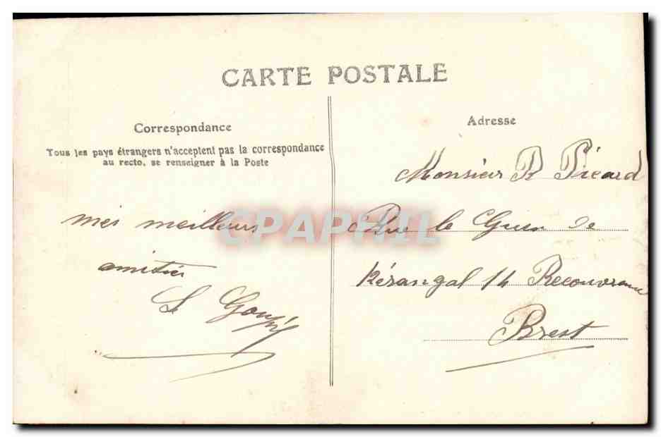 CPA Fantaisie Femme — Verso