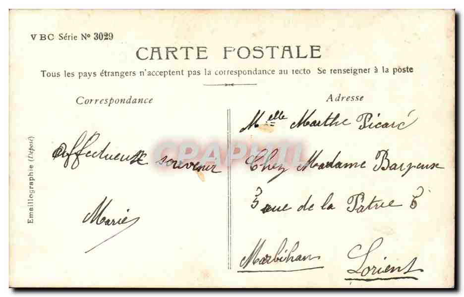 CPA Fantaisie Le vieux loup de mer  — Verso