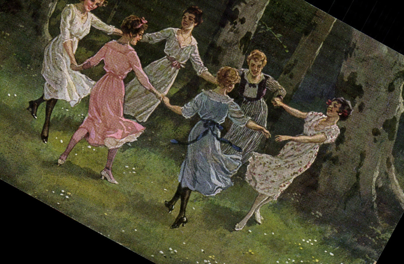 CPA Fantaisie Femme Folklore