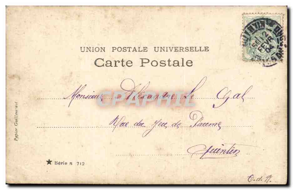 CPA Fantaisie Femme Paysans Folklore — Verso