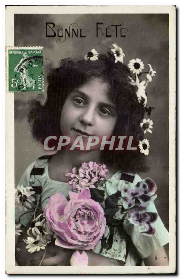 CPA Fantaisie Enfant Bonne fete