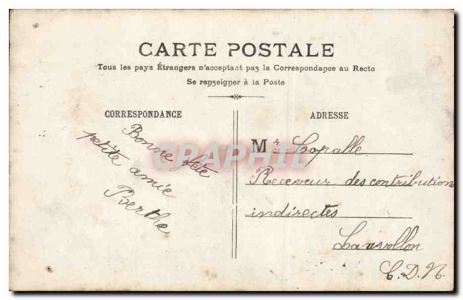 CPA Fantaisie Enfant Bonne fete — Rückseite