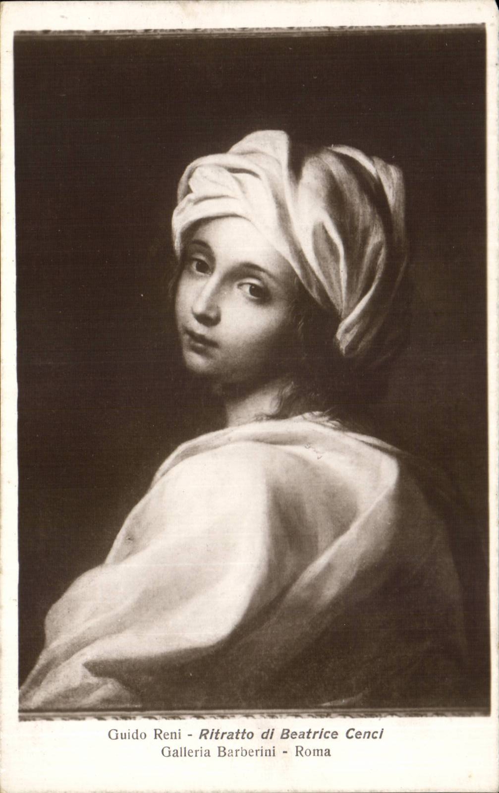 CPA Guido Reni Ritrrato di Beatrice Cenci Galleria Barberini Roma