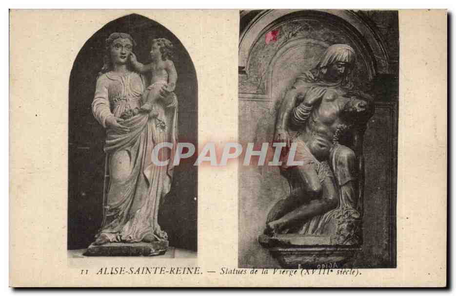 Alise-Sainte-Reine — Statuen der Jungfrau (18. Jahrhundert) — Imp. Bourgeois Frères, Chalon-sur-Saône