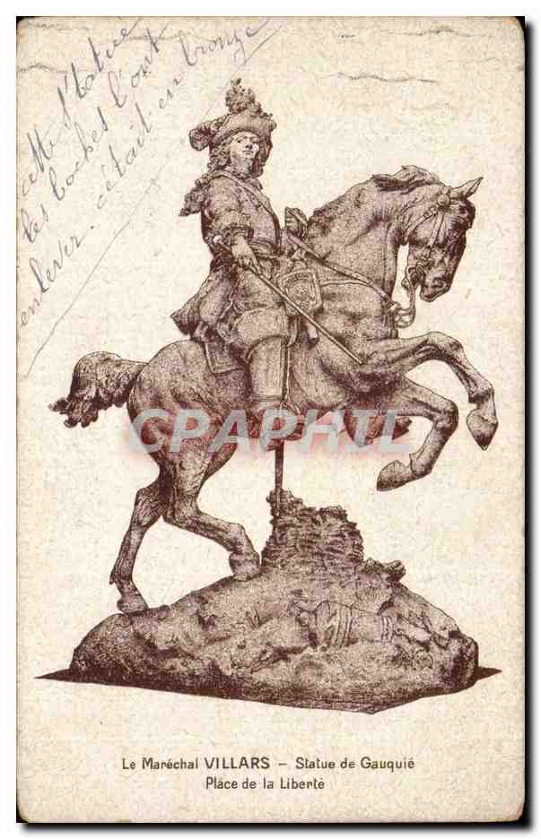 Statue von Gauquié — Marschall VILLARS — Place de la Liberté