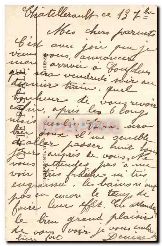 CPA Royan La jetee et la facade du Foncillon — Rückseite