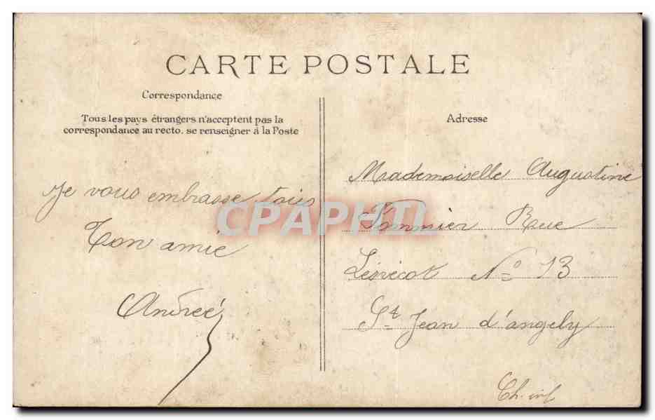 Bordeaux CPA Exposition maritime internationale 1907 Le grand palais Vue sur les quais — Verso