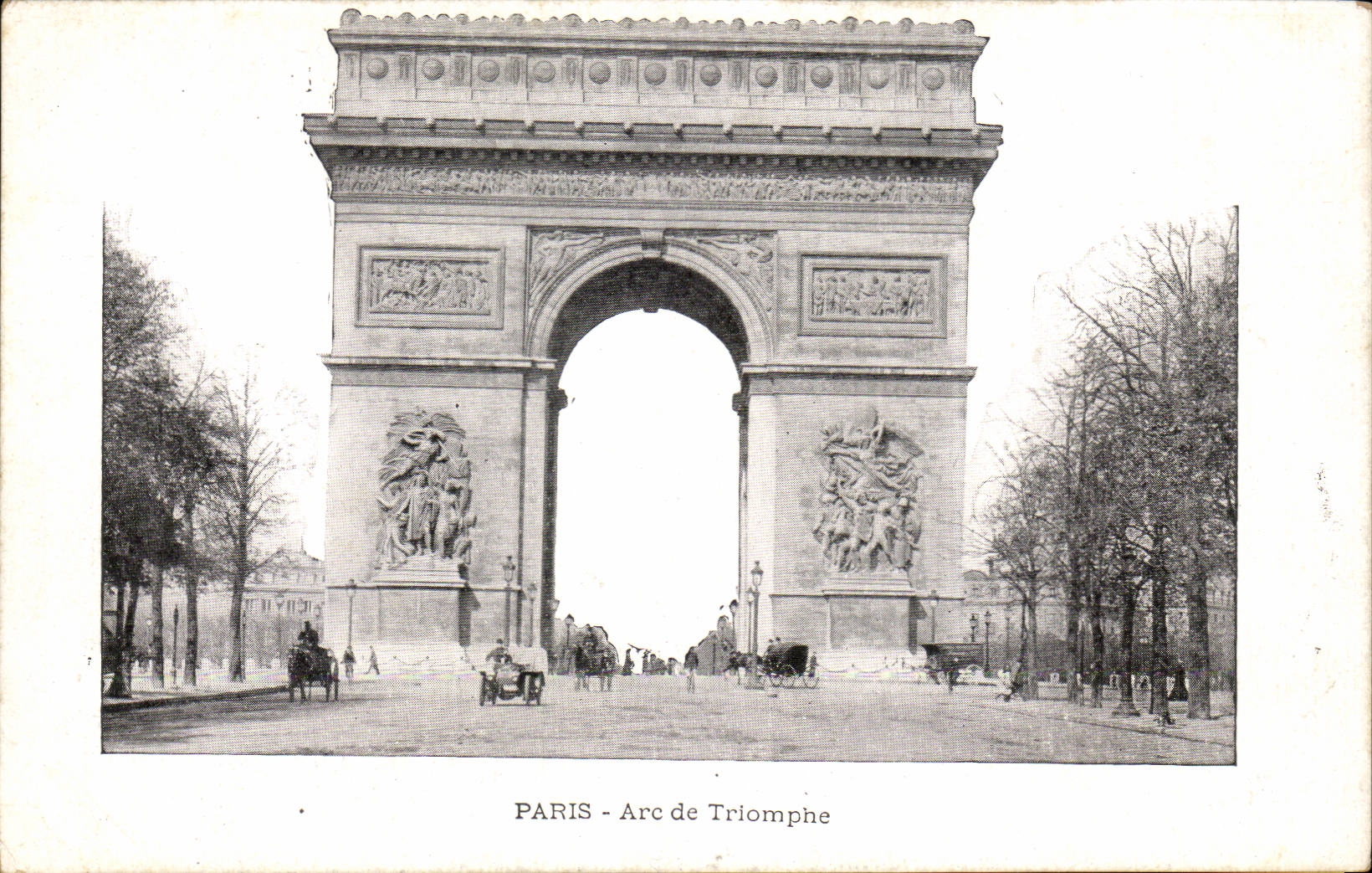 CPA Paris Arc de triomphe