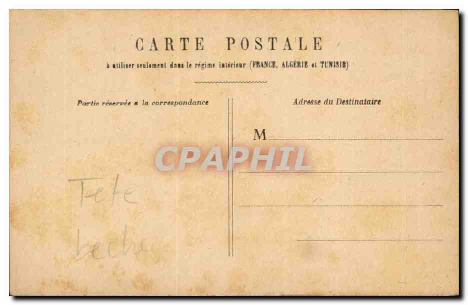 CPA Paris Arc de triomphe — Verso