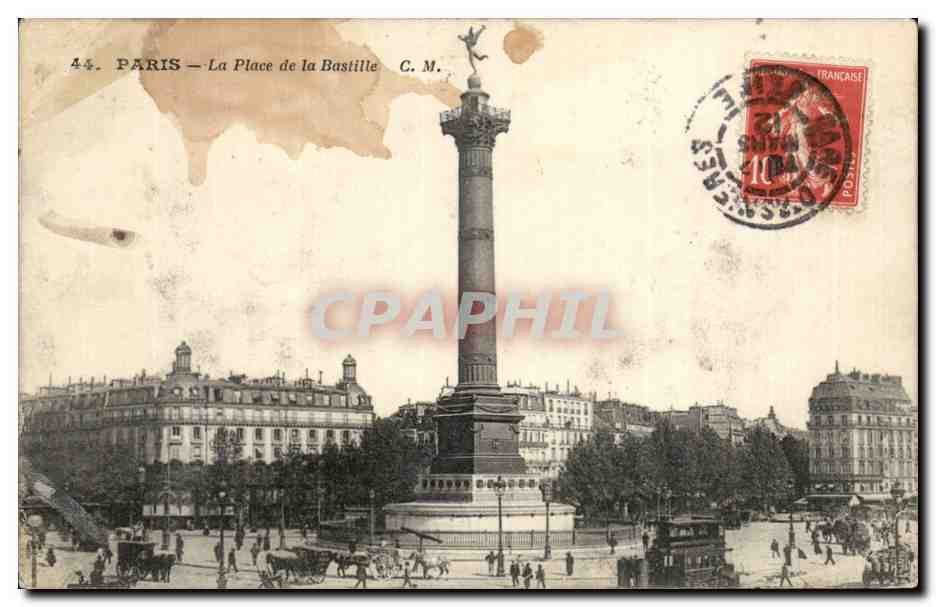 CPA Paris Place de la Bastille