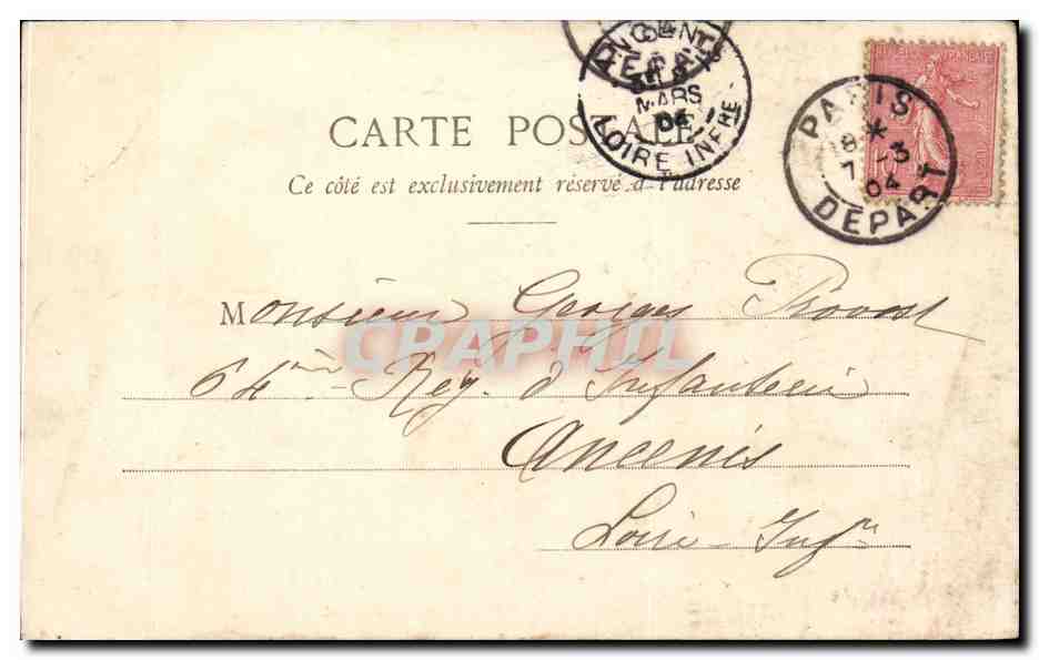 CPA Paris Eglise Saint Pierre de Chaillot — Rückseite