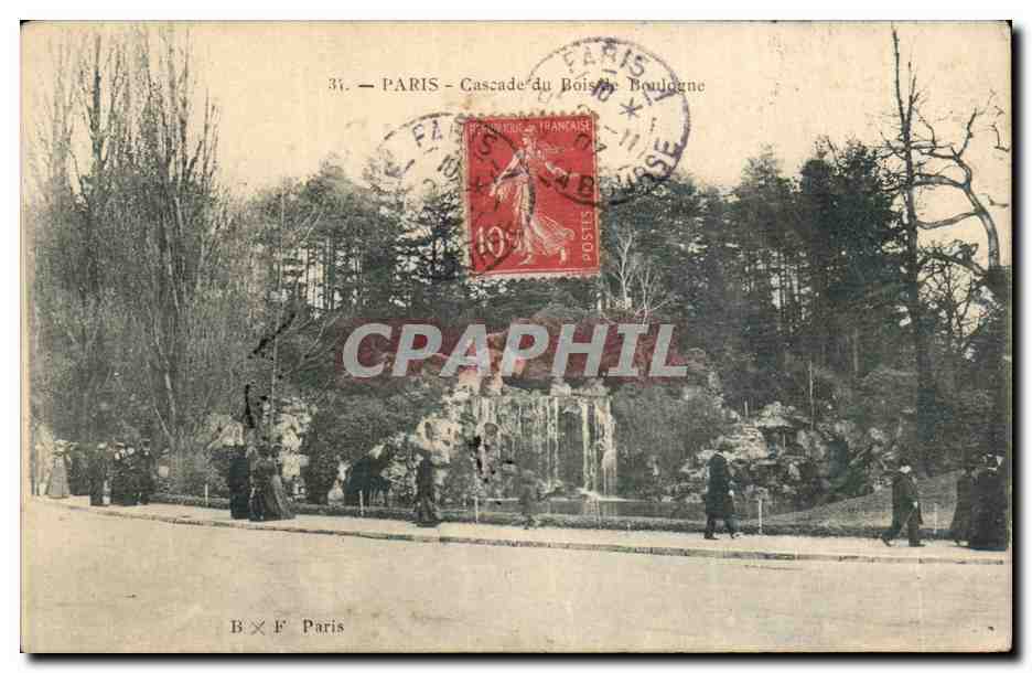 CPA Paris Cascade du bois de Boulogne
