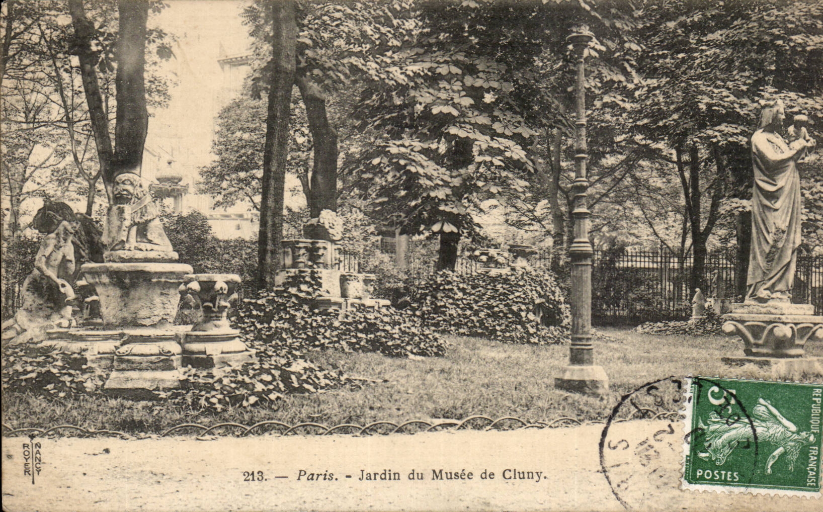 CPA Paris Jardin du musee de Cluny