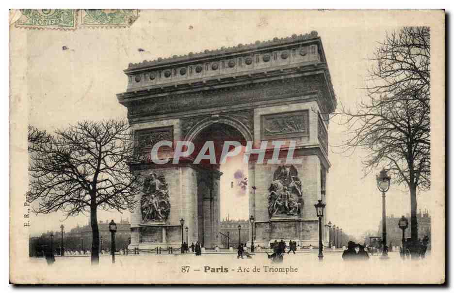 CPA Paris Arc de triomphe
