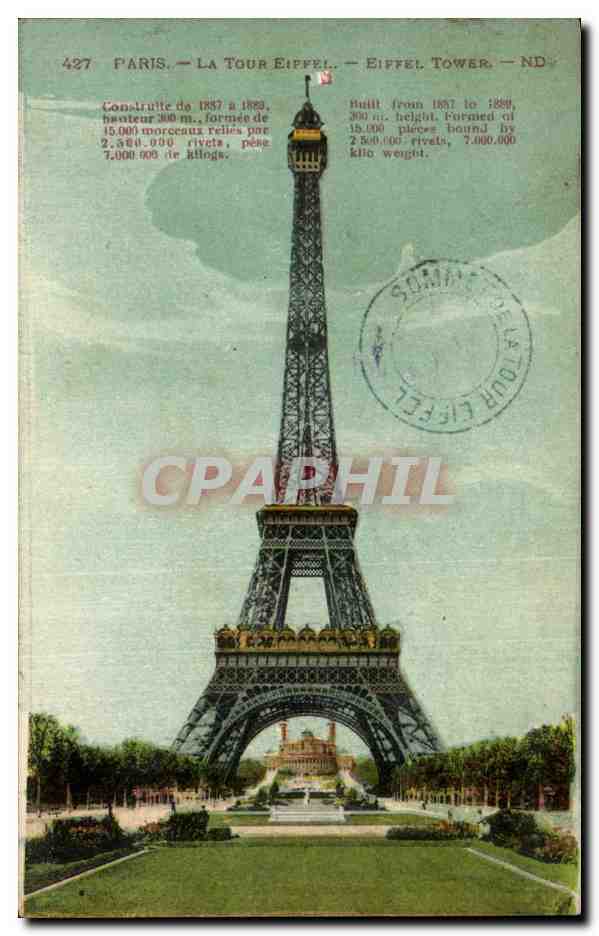 CPA Paris Tour Eiffel