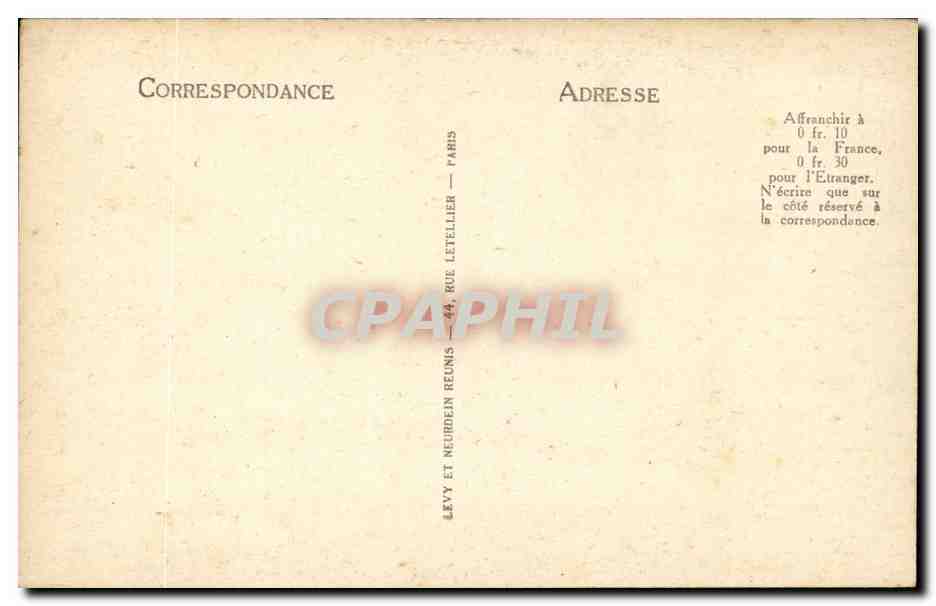 CPA Paris Notre DAme Stalles du choeur — Rückseite
