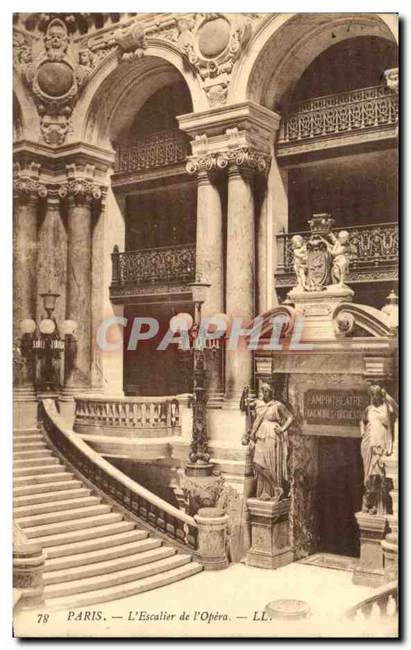 CPA Paris Escalier de l'opera