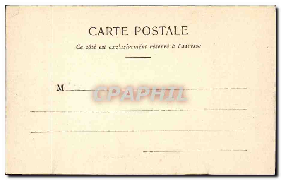 CPA Paris Les Invalides — Verso