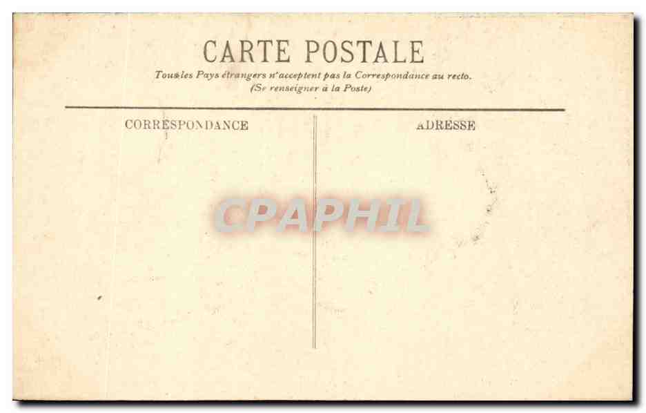 CPA Paris le bois de Boulogne sous la neige — Rückseite