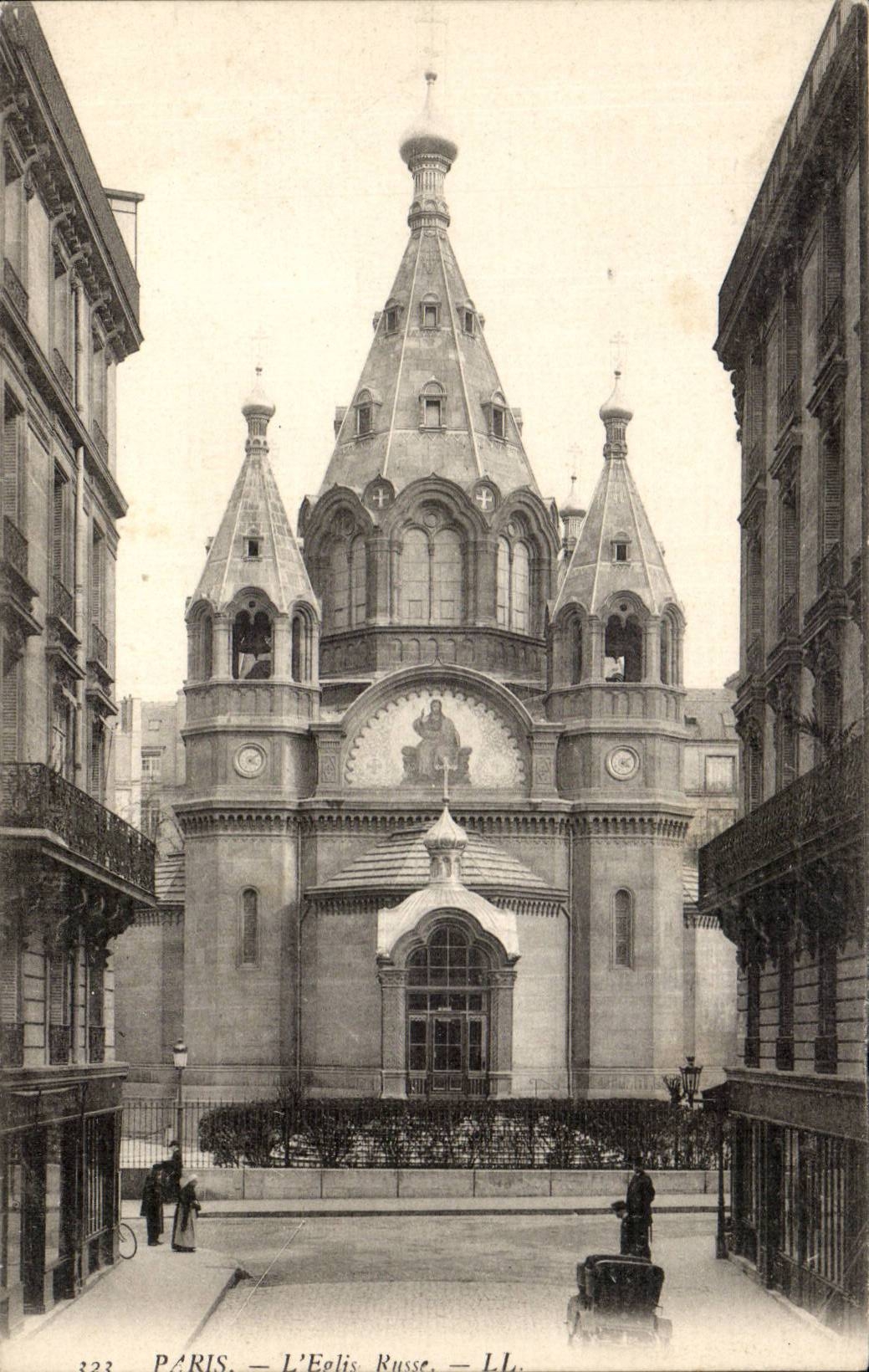 CPA Paris L'eglise russe Russian church ( Russie Russia )