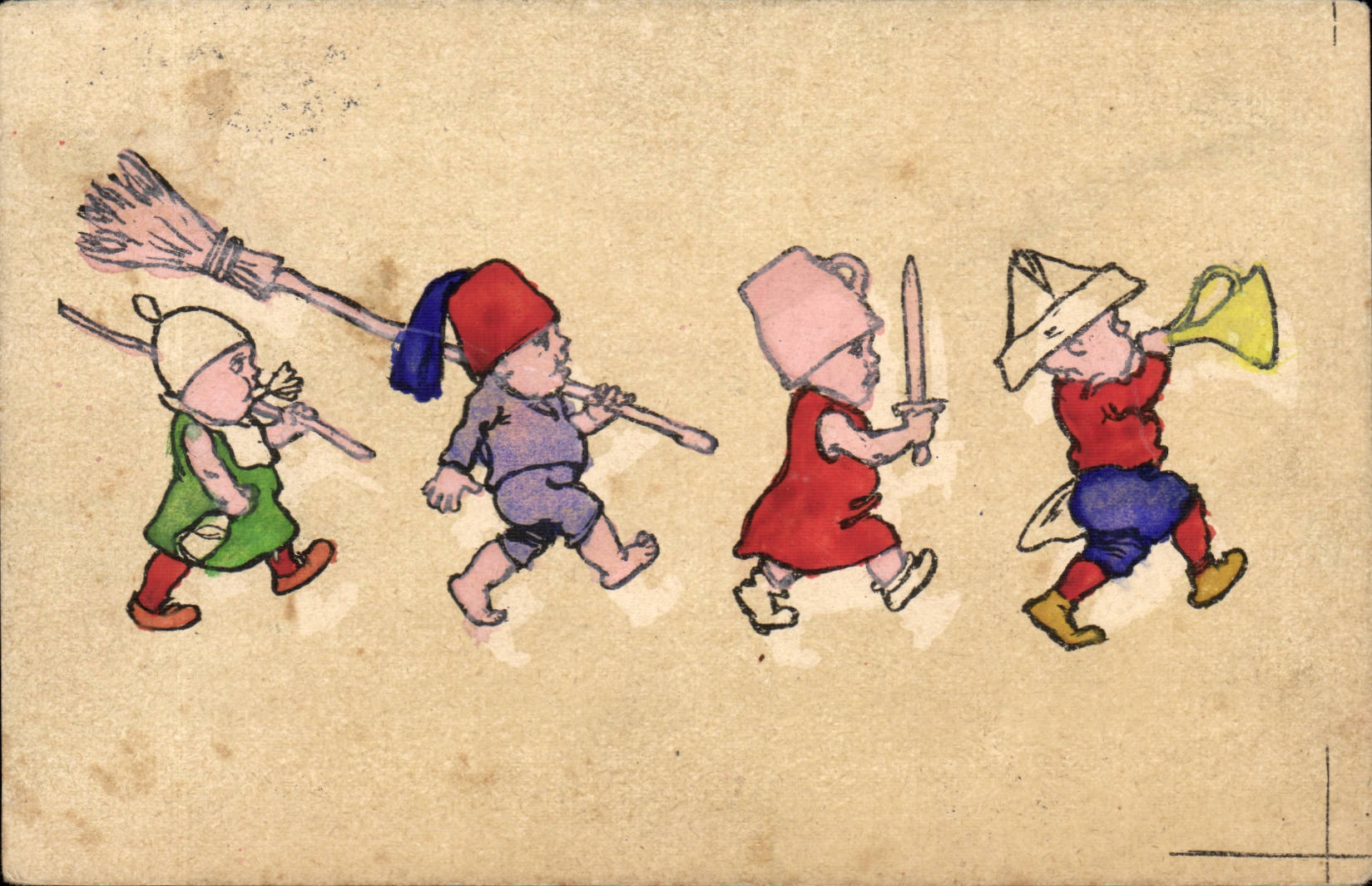 CPA Fantaisie Enfants