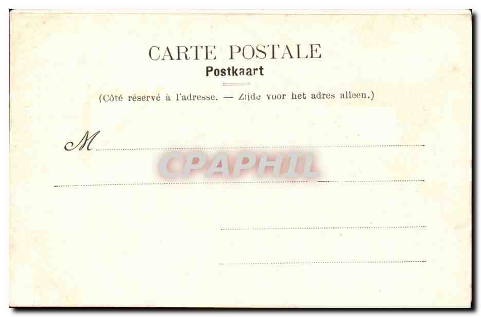 CPA BRuxelles Maison du roi — Verso