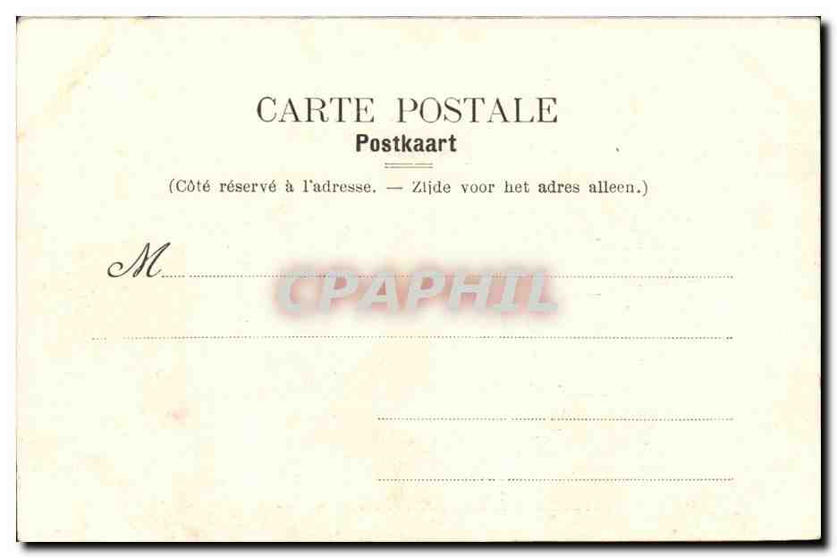 CPA Bruxelles Hotel de ville — Rückseite