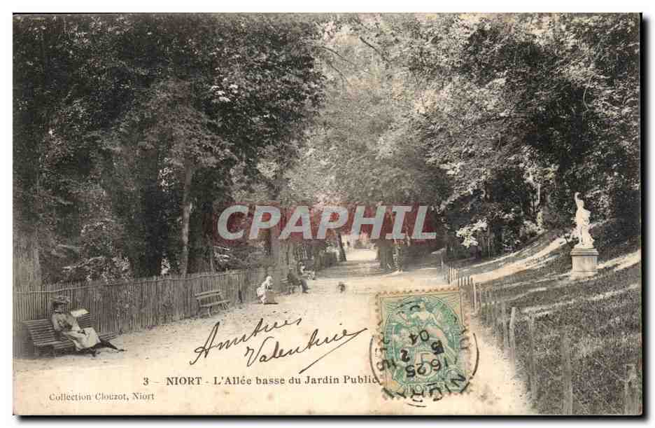Niort CPA L'allee basse du jardin public