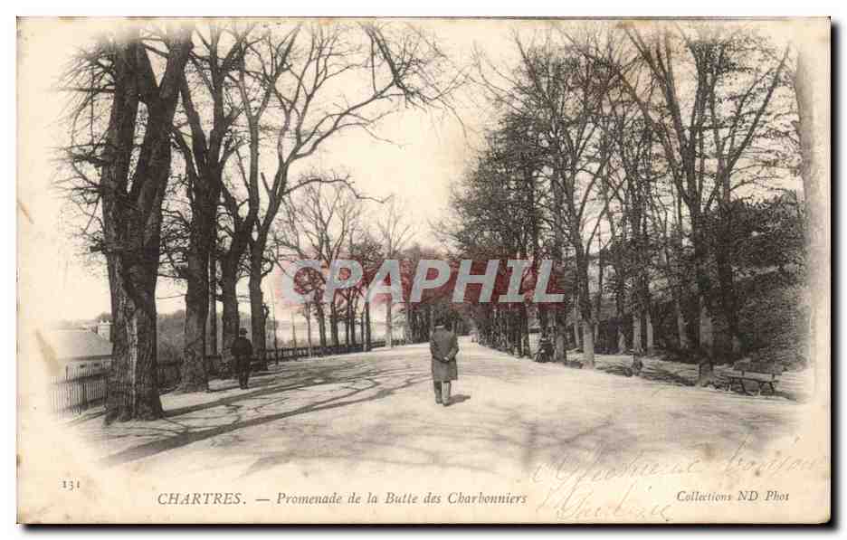 Chartres CPA Promenade de la butte en Charbonniers
