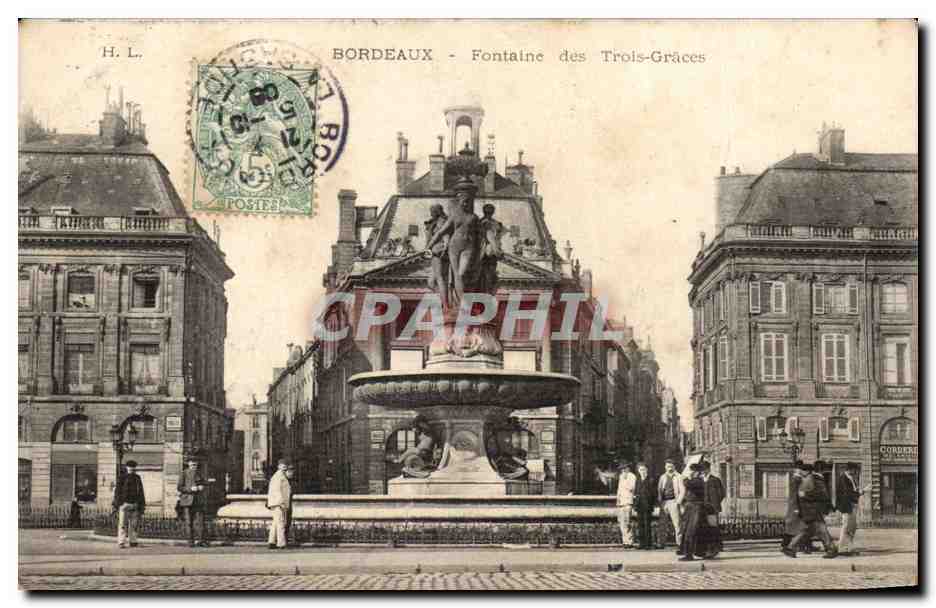 Bordeaux CPA Fontaine des Trois Grace