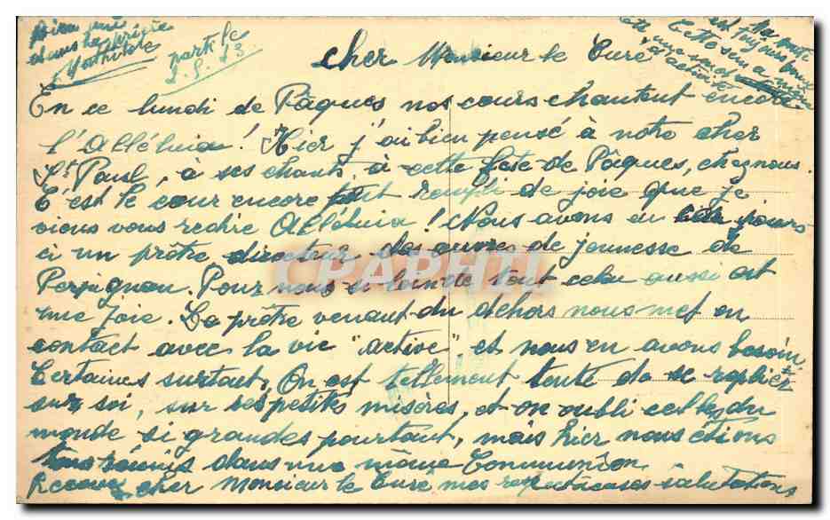 Andorre CPA Sanatorium des Escaldes Vue generale — Rückseite