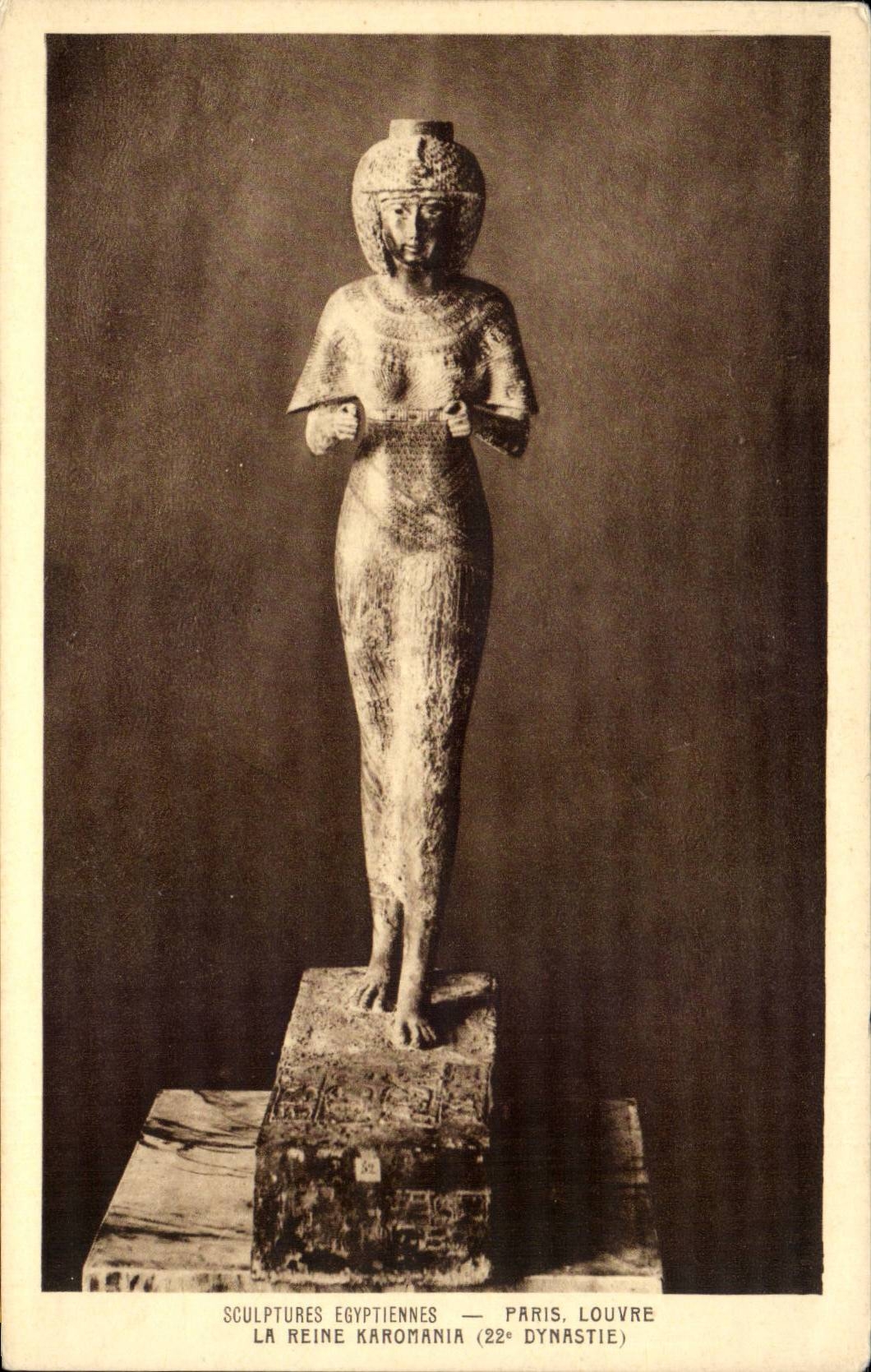 Sculptures égyptiennes — La reine Karomania (22e dynastie) — Paris, Louvre