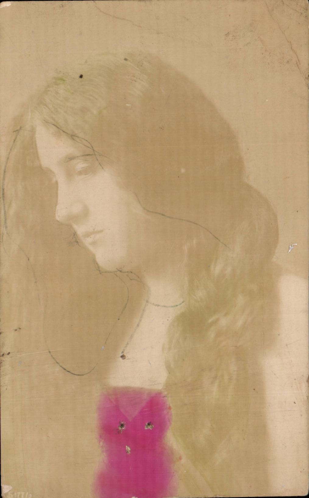 Jeune femme en robe rose — Photo-Élite K.S.P.M. — Éditeur non identifié