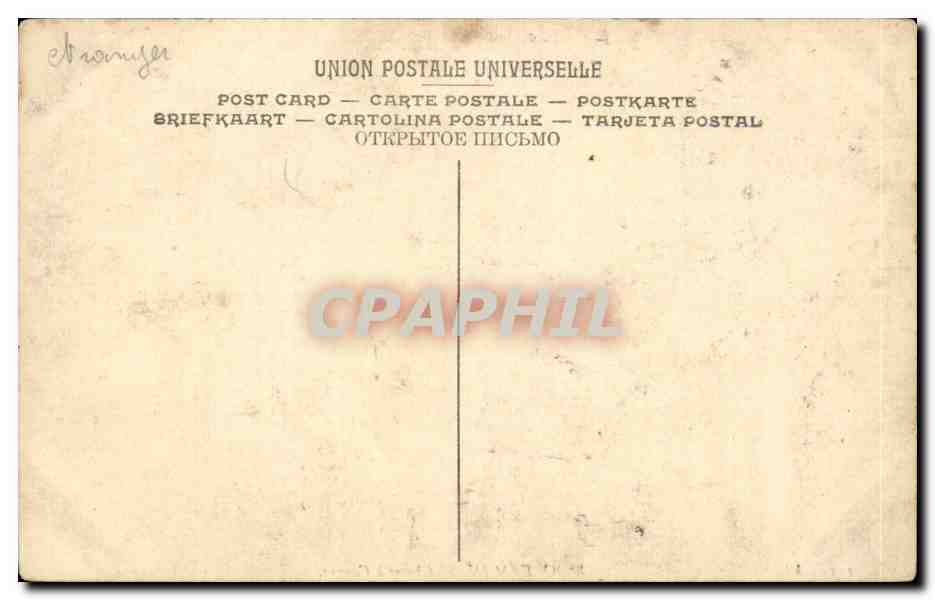 CPA Wouverman Chasse a courre chevaux — Verso