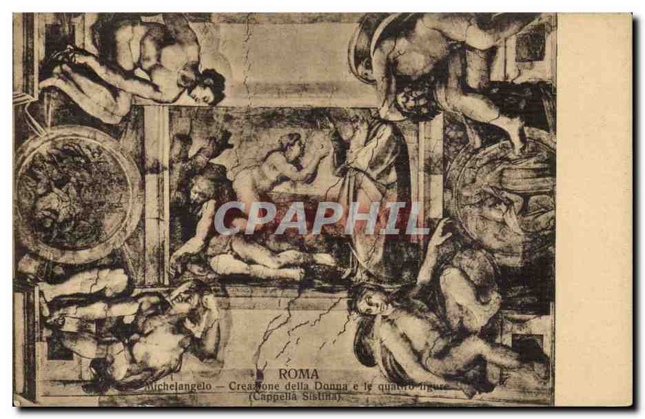 CPA Roma Michelangelo Chapelle sixtine