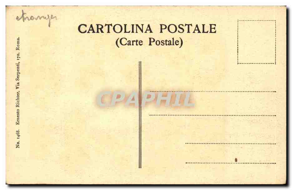 CPA Roma Michelangelo Chapelle sixtine — Verso