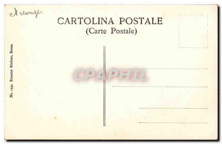 CPA Roma Michelangelo Chapelle sixtine — Verso