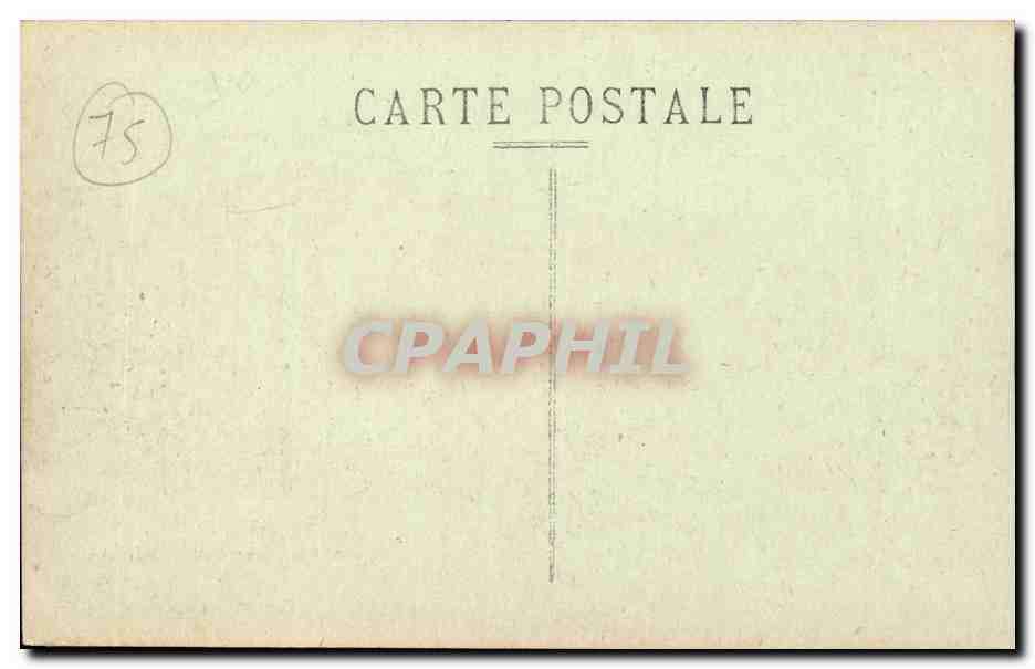 CPA Paris Hotel de ville  — Verso